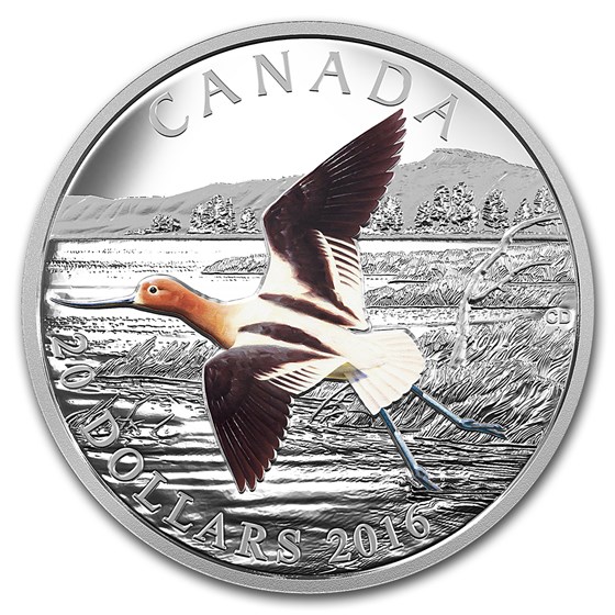 2016 Canada 1 oz Silver Migratory Birds (American Avocet) 2016 Canada 1 oz Silver Migratory Birds (American Avocet)